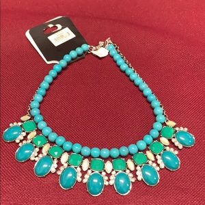 Shades of green and turquoise two in one necklace